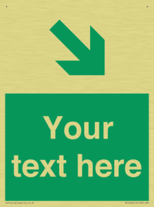 Custom Safe condition: Green Down right arrow